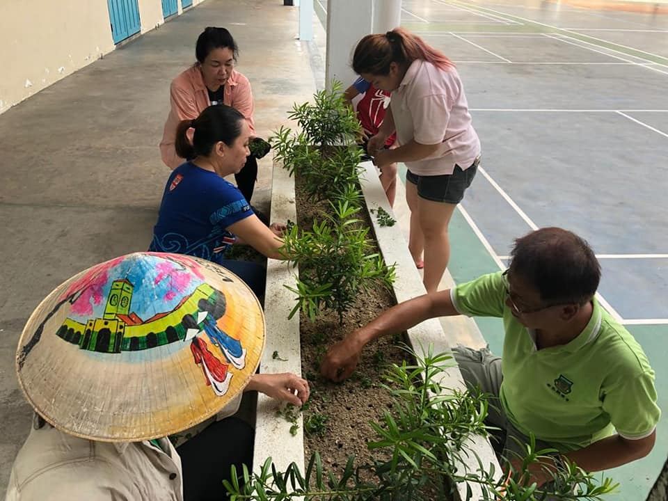 感谢家联和学生协助美化及清理校园