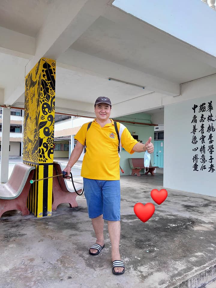 感谢 PPDKMM曼绒治安自救会义务为我校做全面消毒工作。