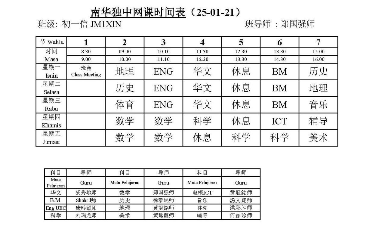 2021 年 1 月校园动态