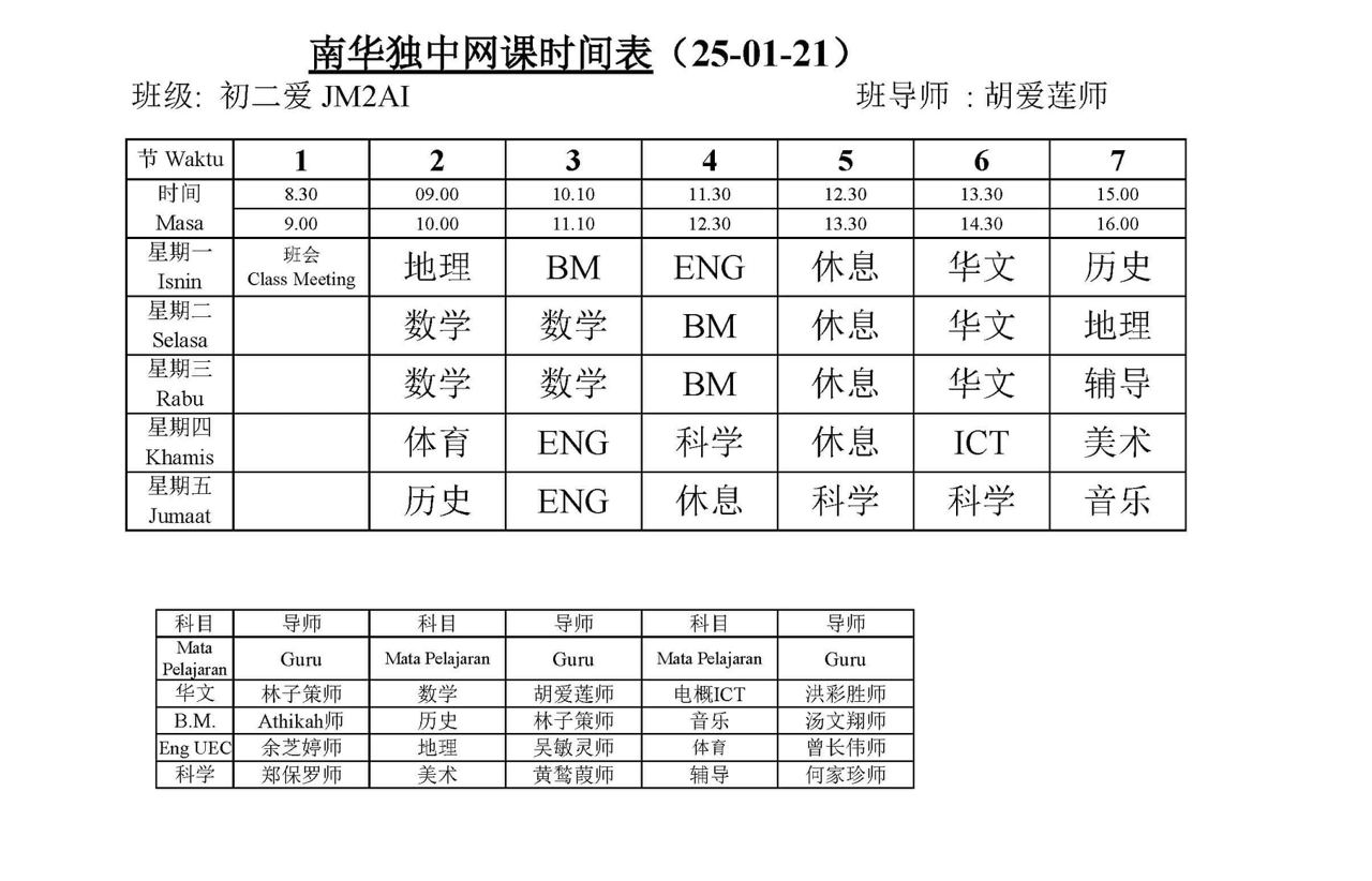 2021 年 1 月校园动态