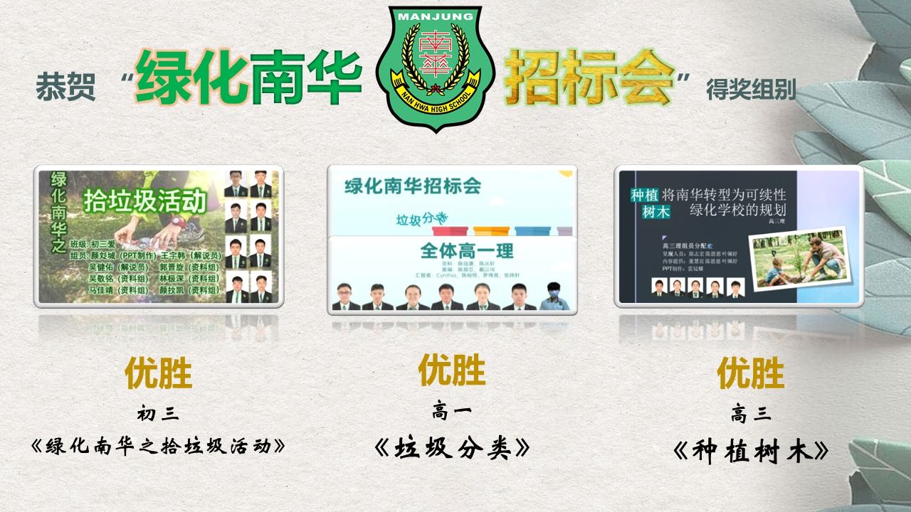 感谢The Habitat Foundation于2021年度授予十二堂“环境教