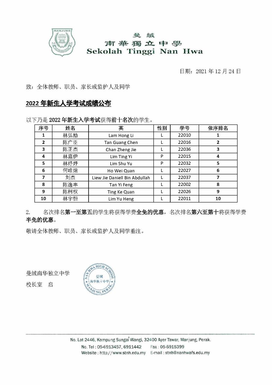 2021 年 12 月校园动态